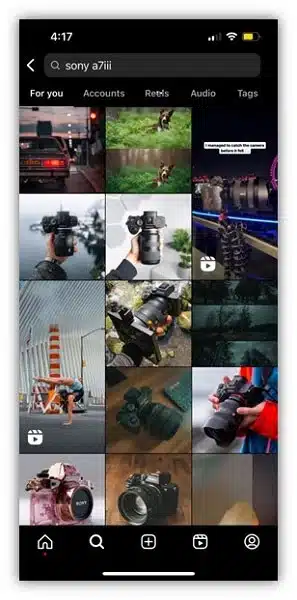 Instagram 网格示例