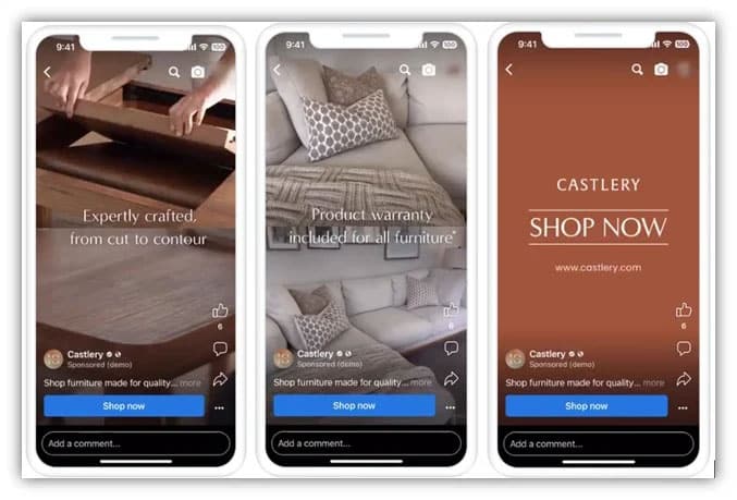 Facebook 广告趋势 - 简短的 Facebook 视频示例