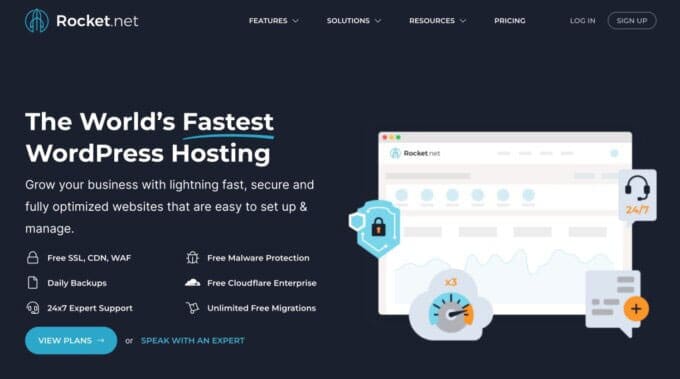 Rocket.net 是最快的 WordPress 托管提供商之一