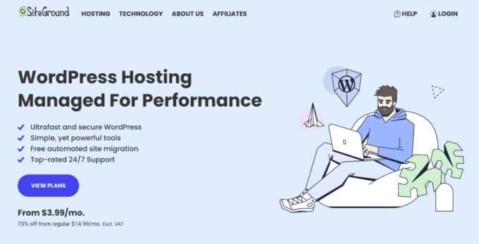 SiteGround WordPress 托管