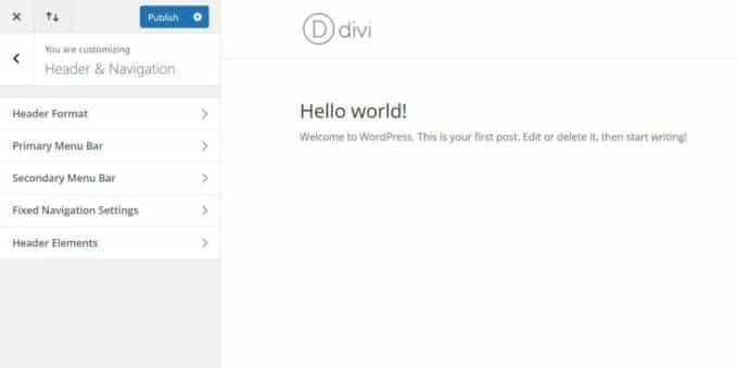 Divi 标题定制器
