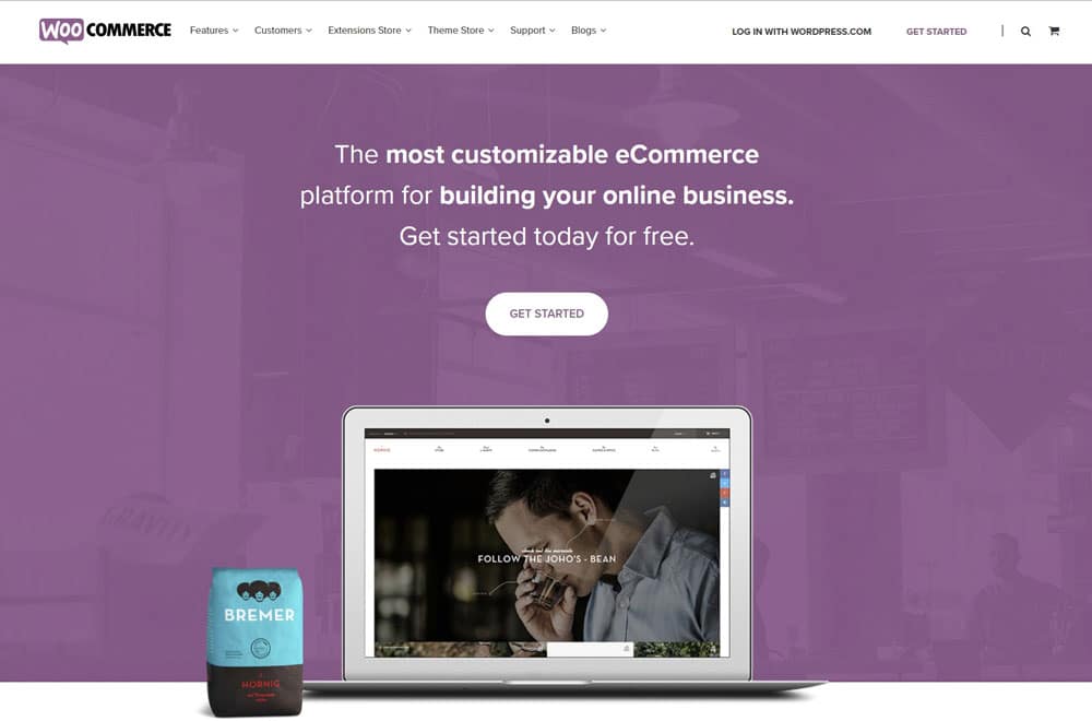 WooCommerce 主页